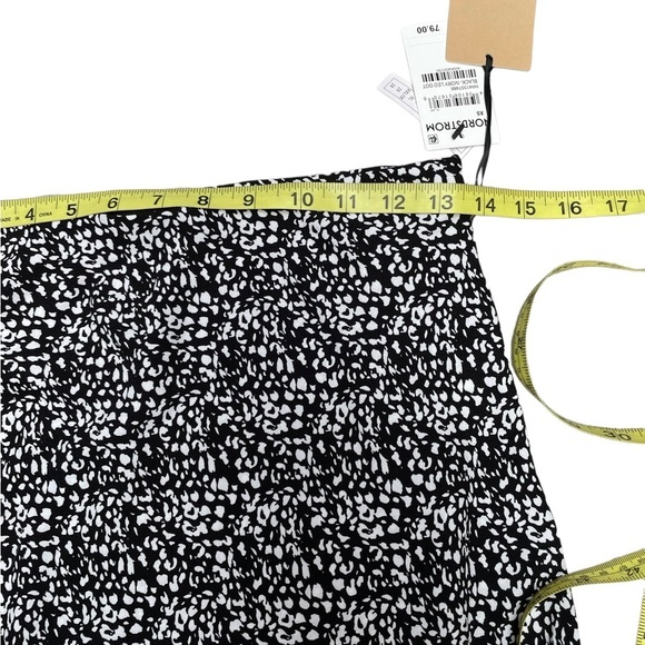 NWT Halogen black white print midi skirt size XS - Picture 7 of 11